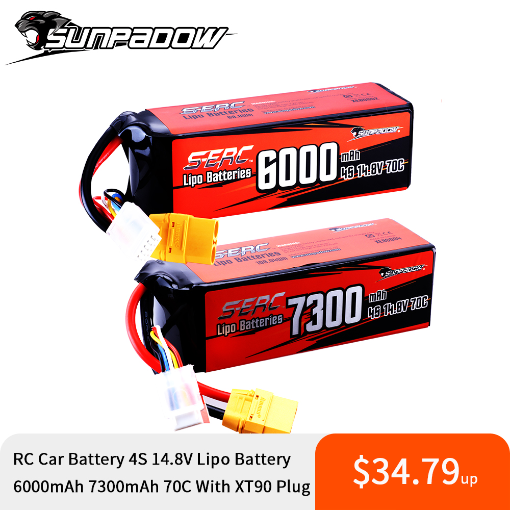 4S Lipo Battery 14.8V 6000Mah - Lipo аккумулятор Sunpadow 4S для 6000