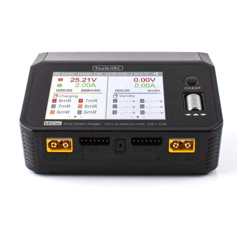 Toolkitrc M6Dac Smart Charger - ToolkitRC M6DAC AC 200 Вт постоянного