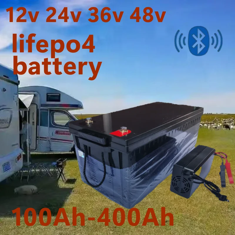 Водонепроницаемый 12 В 200 Ач  – обзор и цена Lifepo4 12V 100Ah Bms Bluetooth