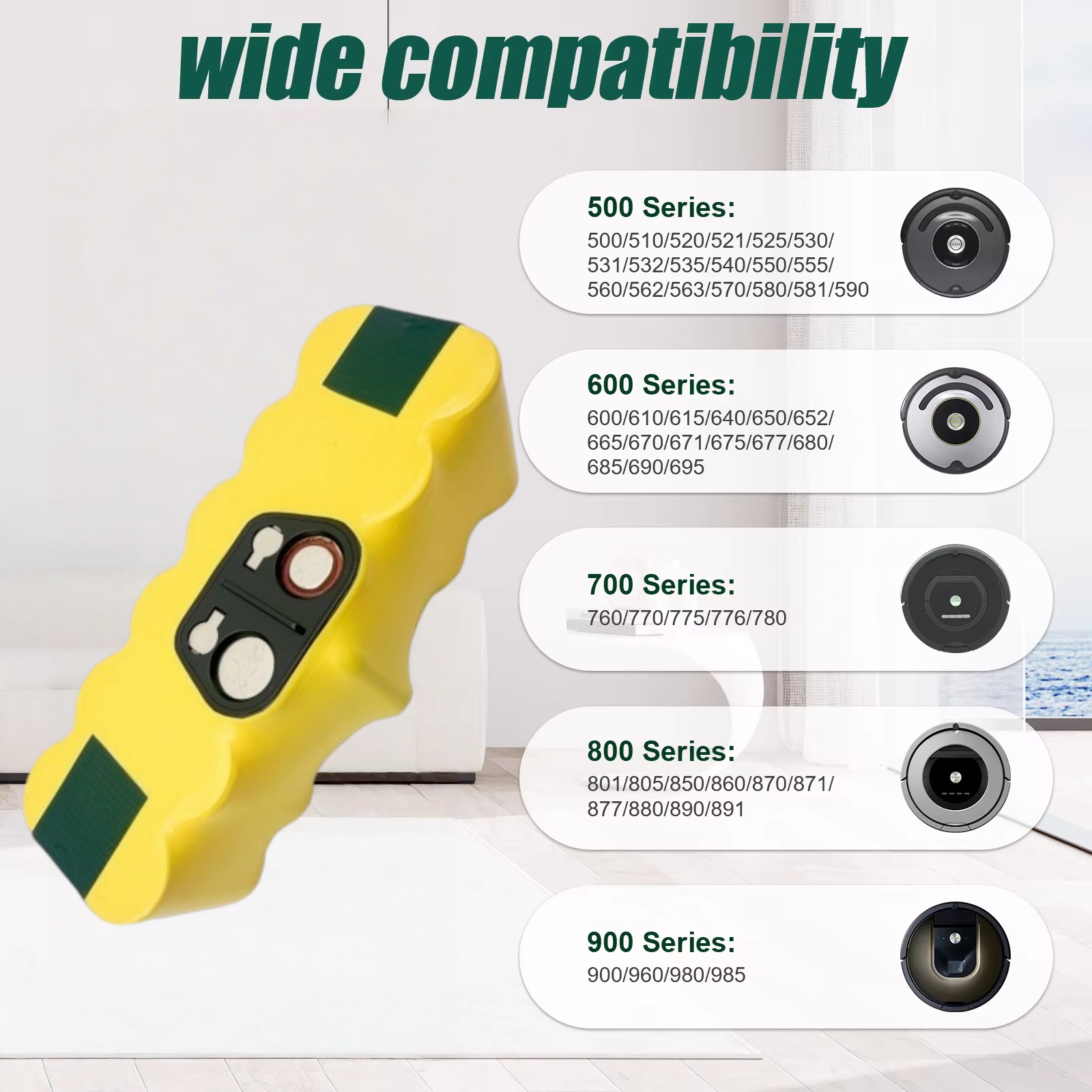 Аккумулятор для IRobot Roomba  – обзор и цена 4S Lipo Battery 14.8V 6000Mah