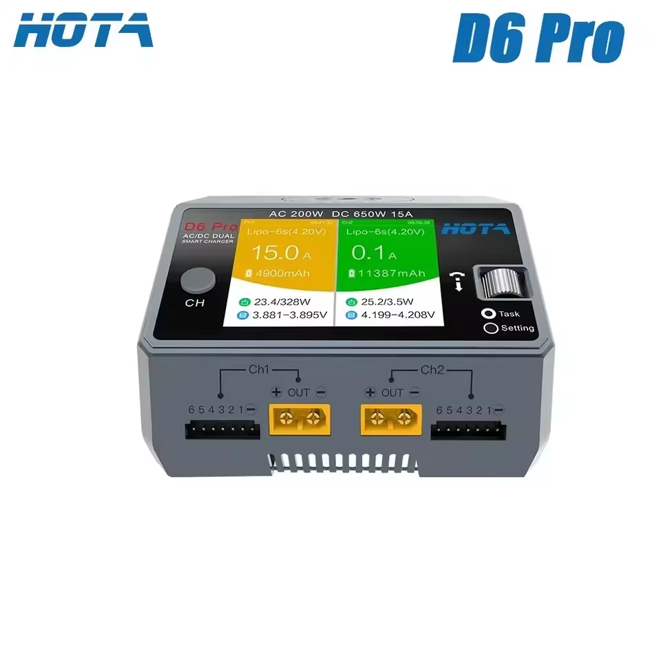 Оригинальное двухканальное зар – обзор и цена Hota D6 Pro Dual Lipo Charger