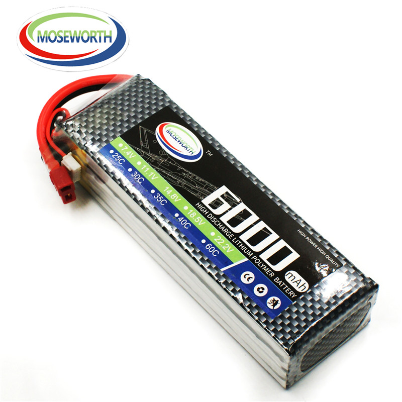 4S 14,8 В 6000 мАч RC игрушка  – обзор и цена 4S Lipo Battery 14.8V 6000Mah