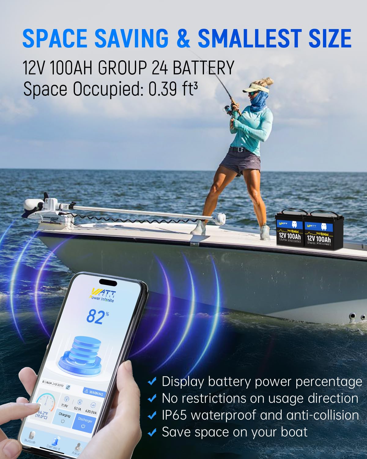 12В 100Ач мини-аккумулятор LiF – обзор и цена Lifepo4 12V 100Ah Bms Bluetooth