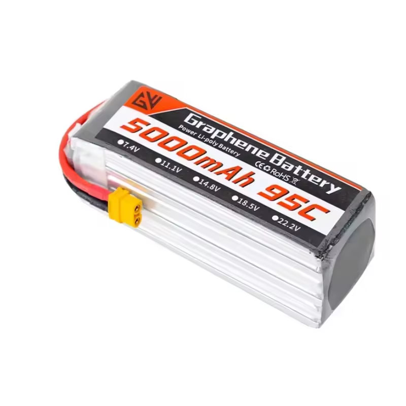 Lipo Батарея 6S 5000 мАч XT60  – обзор и цена 6S Lipo Battery 22.2V 5000Mah