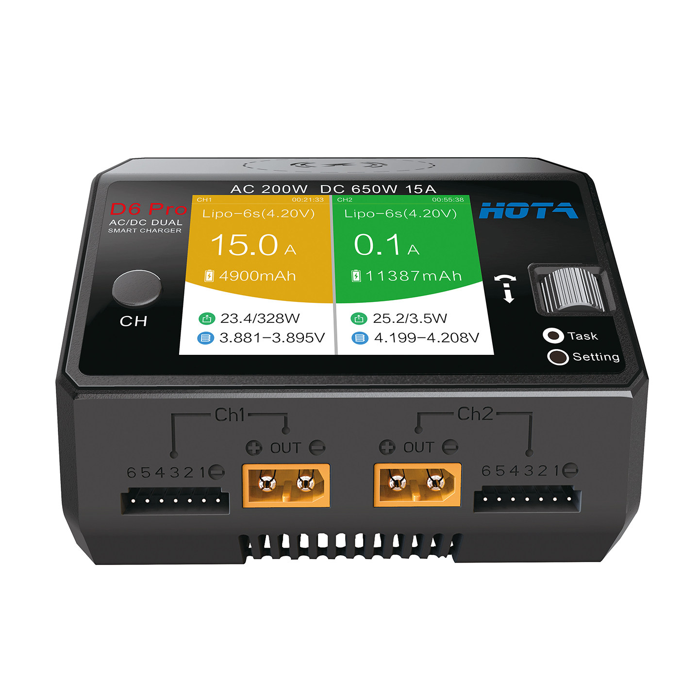 Зарядное устройство HOTA D6 Pr – обзор и цена Hota D6 Pro Dual Lipo Charger