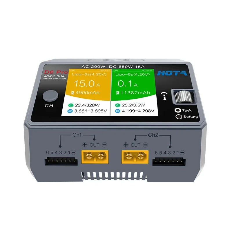 HOTA D6 Pro 650W Двухканальное – обзор и цена Hota D6 Pro Dual Lipo Charger
