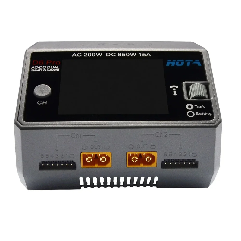 HOTA D6 Pro 650W Двухканальное – обзор и цена Hota D6 Pro Dual Lipo Charger